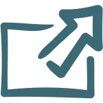 Arrow Doodle Export SVG Icon